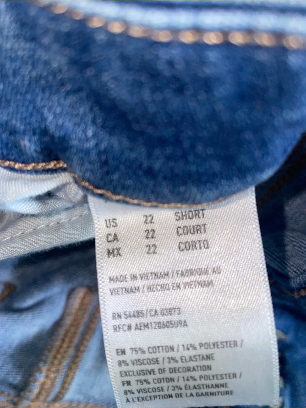American Eagle Outfitters Light Blue Boyfriend Jeans 22 Short - Picture 5 of 6